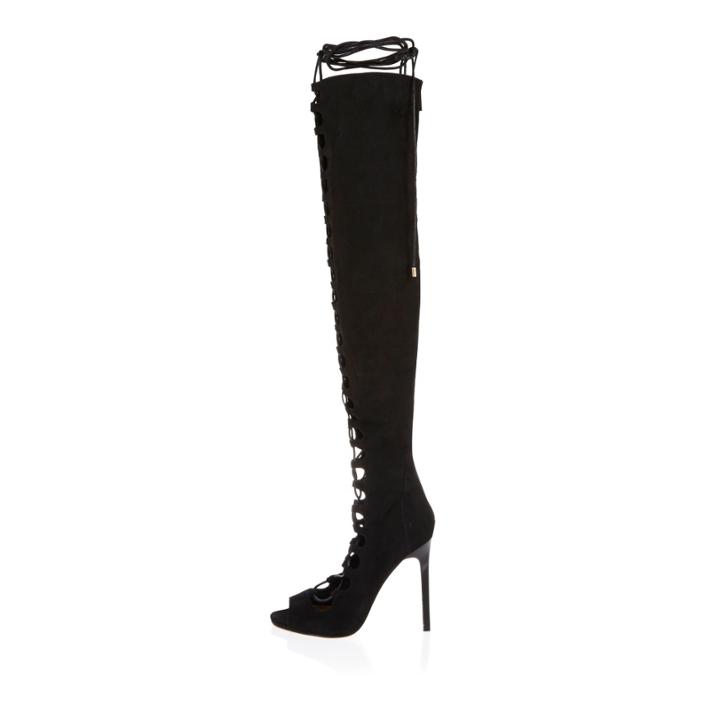 River Island Womens Lace-up Over The Knee Boots