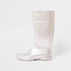 River Island Womens White Wellie Boots