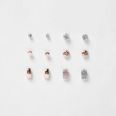 River Island Womens Mixed Tone Stud Earring Pack