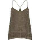 River Island Womens Bead Embellished Cami Top