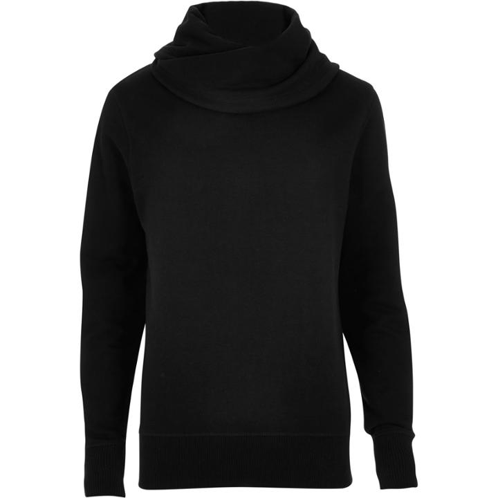 River Island Mensblack Cowl Neck Sweatshirt
