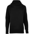 River Island Mensblack Cowl Neck Sweatshirt