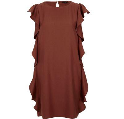 River Island Womens Side Frill Swing Dress