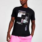 River Island Mens Visionaries Print Slim Fit T-shirt