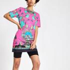 River Island Womens Chain Print Jumbo T-shirt