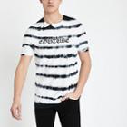 River Island Mens White 'couture' Tie Dye Slim Fit T-shirt