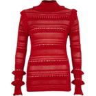 River Island Womens Pointelle Knit Turtle Neck Jumper