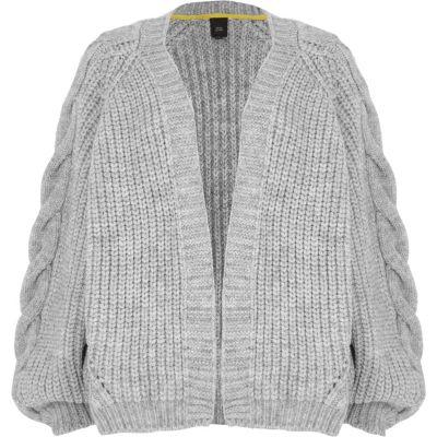 River Island Womens Chunky Cable Knit Cardigan