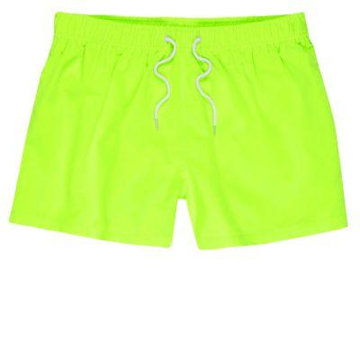 River Island Mens Fluro Swim Shorts