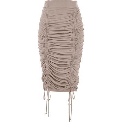 River Island Womens Ruched Pencil Skirt