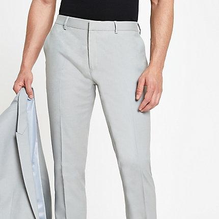 River Island Mens Skinny Suit Trousers