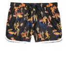 River Island Mens Day Of The Dead Swim Shorts