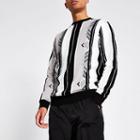 River Island Mens Aztec Stripe Regular Fit Sweatshirt