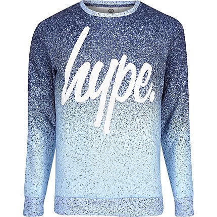 Mens Hype Speckle Fade Logo Sweatshirt