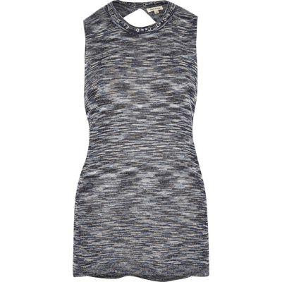 River Island Womens Knit Space Dye Top