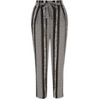 River Island Womens Stripe Cropped Trousers