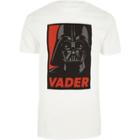River Island Mens White Star Wars Darth Vader Slim Fit T-shirt