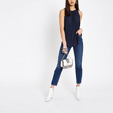 River Island Womens Pleated Loose Fit Top