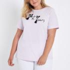 River Island Womens Plus 'not Yours' Embellished T-shirt