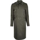 River Island Mensgreen Smart Belted Mac Coat