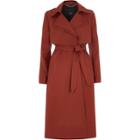 River Island Womens Rust Double Collar Belted Trench Coat