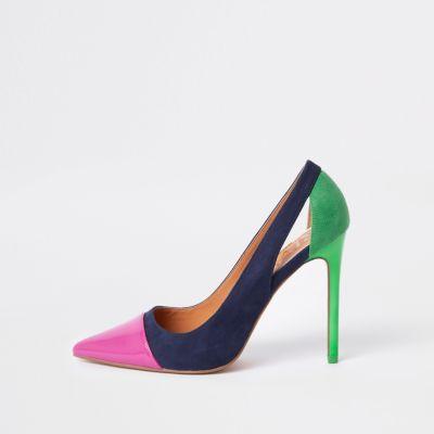 River Island Womens Block Print Court Shoes