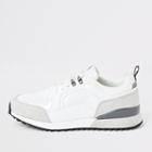 River Island Mens White Lace-up Runner Trainers