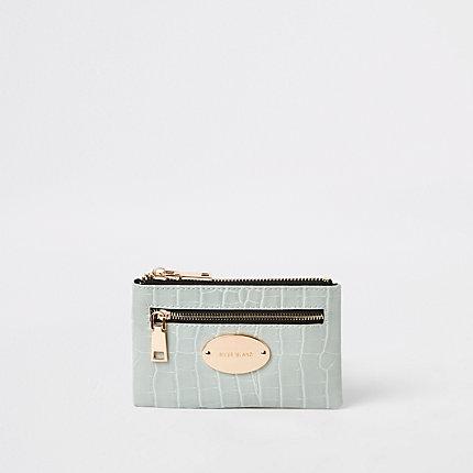 River Island Womens Croc Mini Oval Ri Branding Purse
