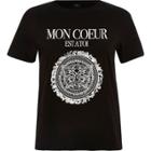 River Island Womens 'mon Coeur' Slim Fit T-shirt