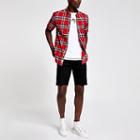 River Island Mens Check Print Regular Fit Shirt