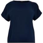 River Island Womens Plus Button T-shirt