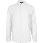 River Island Mens White Dotty Slim Fit Shirt