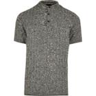 River Island Mens Knit Muscle Fit Polo Shirt