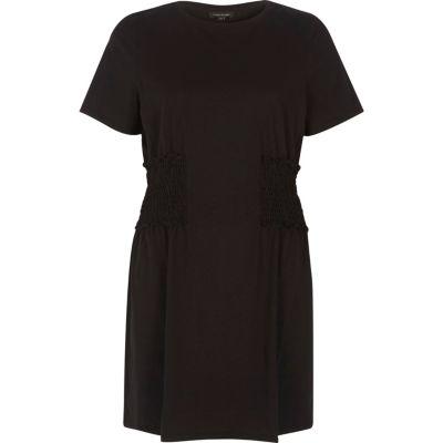 River Island Womens Shirred Longline T-shirt