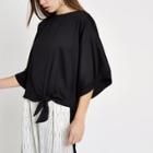 River Island Womens Satin Knot Side T-shirt
