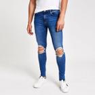 River Island Mens Spray On Ripped Skinny Jeans