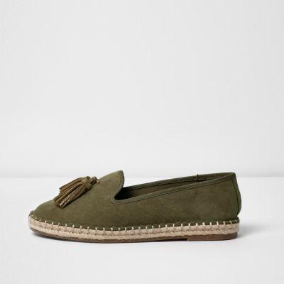 River Island Womens Tassel Slip On Espadrilles