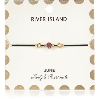 River Island Womens June Birthstone Bracelet