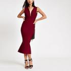 River Island Womens Forever Unique Peplum Bodycon Midi Dress