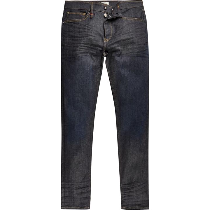 River Island Mensdark Wash Skinny Jeans