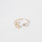 River Island Womens Gold Tone 's' Initial Ring