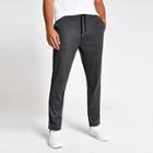 River Island Mens Stripe Drawstring Skinny Trousers