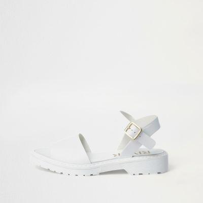 River Island Womens White Chunky Sole Sandals