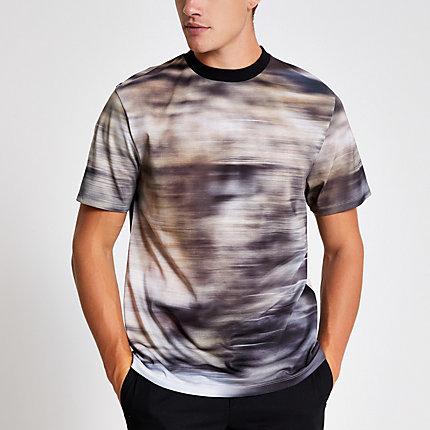 River Island Mens Printed Regular Fit T-shirt