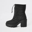 River Island Womens Padded Heeled Snow Boots