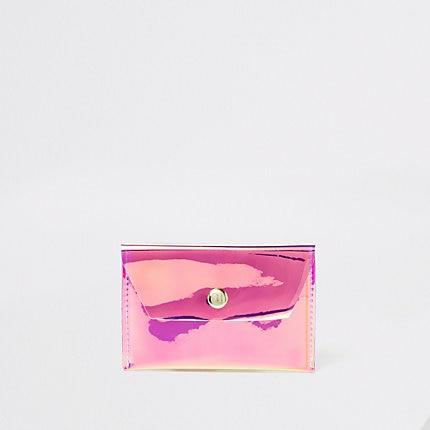 River Island Womens Holographic Perspex Coin Purse