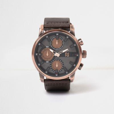 River Island Mensdark Aesthetic Dial Watch