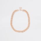 River Island Womens Rose Gold Tone Multilink Necklace