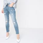 River Island Womens Petite Rip Alannah Relaxed Skinny Jeans
