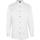 River Island Mens White Wing Collar Slim Fit Shirt